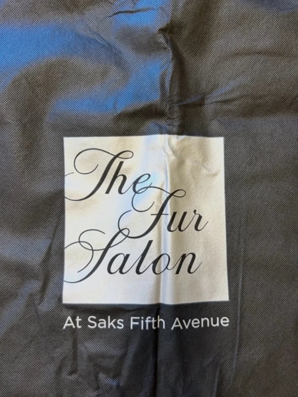 The Fur Salon • Saks Fifth Ave • Garment Bag & Hanger